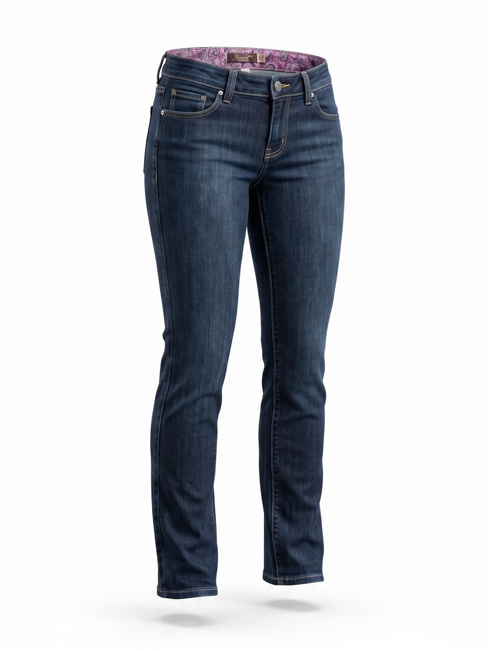 PAIGE | Dark Blue Straight-Leg Jeans | Size 27 - Picture 3 of 10